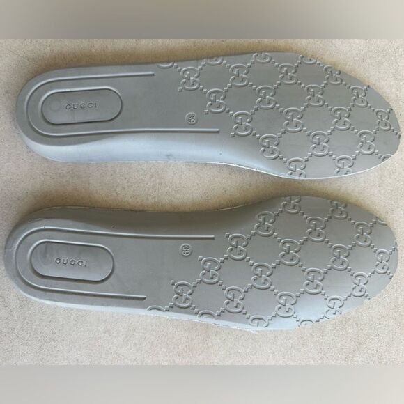 Gucci White Leather Ace Web Arrow Embroidered Low Top Sneakers size 38.5 White - Picture 11 of 12